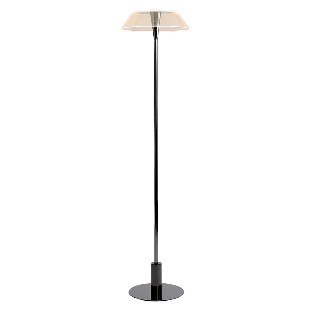 Minimalist Slimline Black Metal Floor Lamp for Modern Living Room Decor