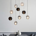 Sleek Black Metal Pendant Light Fixture for Modern Kitchen or Dining Room
