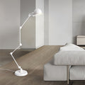 Industrial Black Metal Reading Floor Lamp for Living Room Illumination