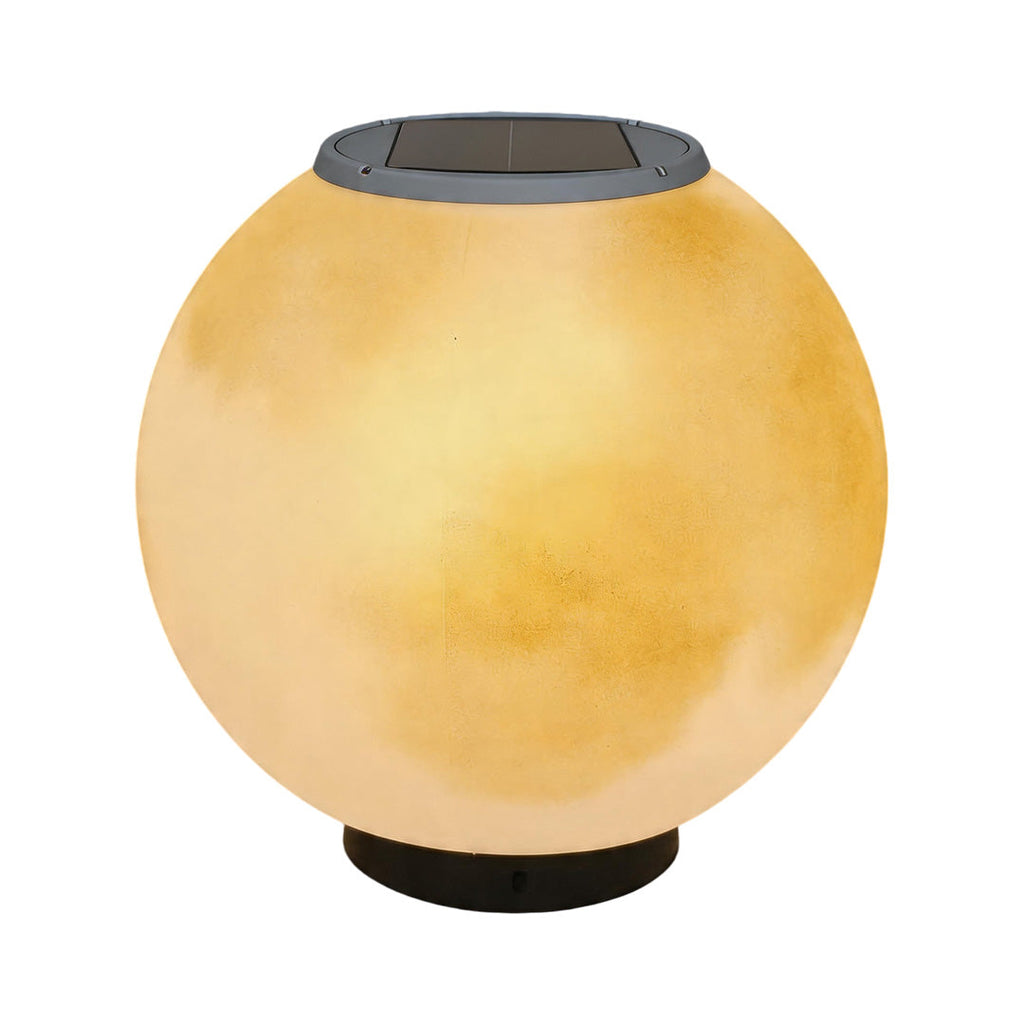 Modern Waterproof LED Moon Pillar Resin Lamp for Outdoor Garden Decor