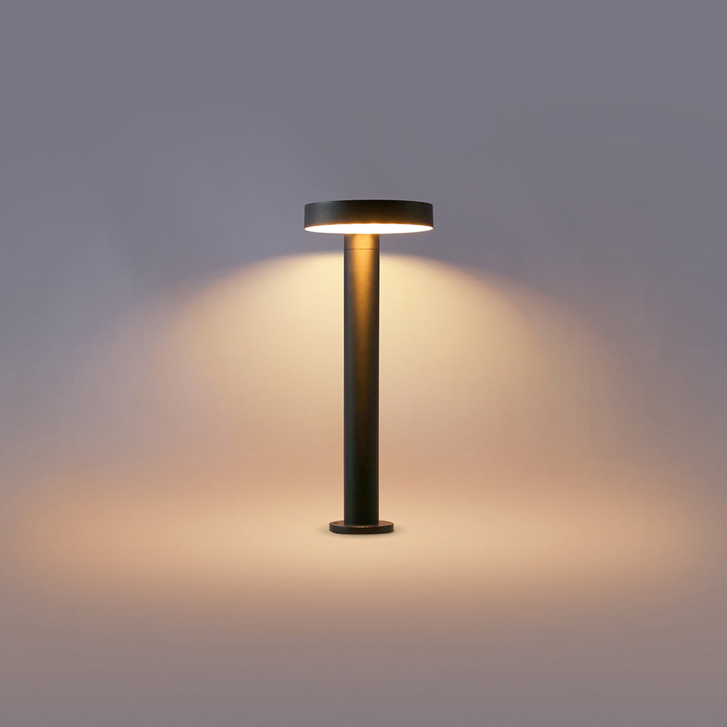 Sleek Black Waterproof Solar Path Lights for Outdoor Landscape Decor