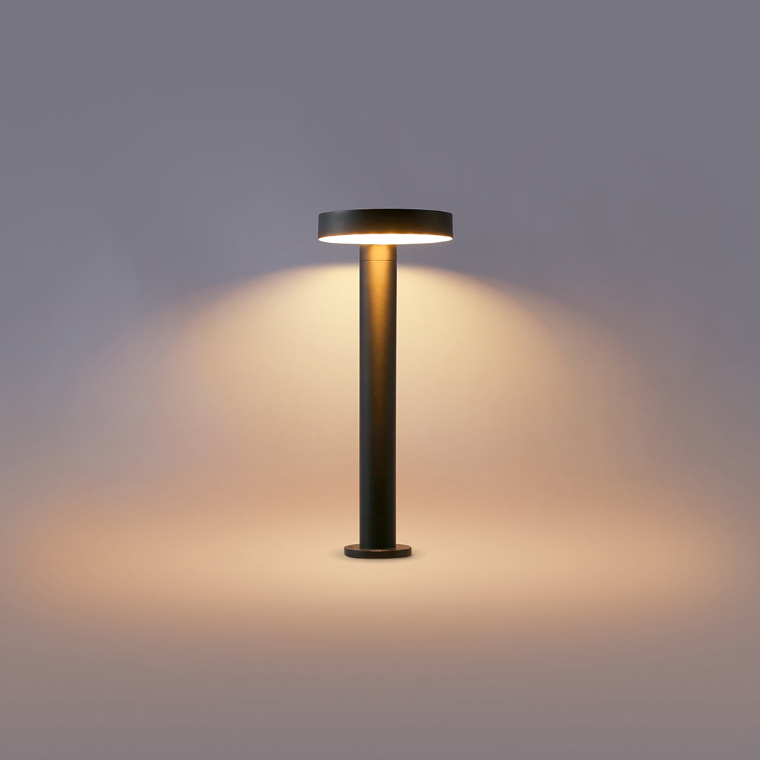 Sleek Black Waterproof Solar Path Lights for Outdoor Landscape Decor