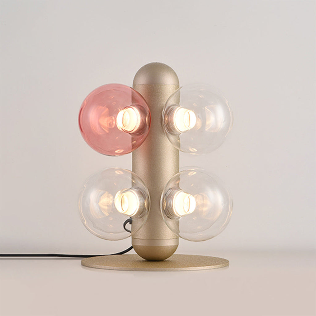 Modern Clear Glass Bubble LED Table Lamp for Minimalist Home Decor