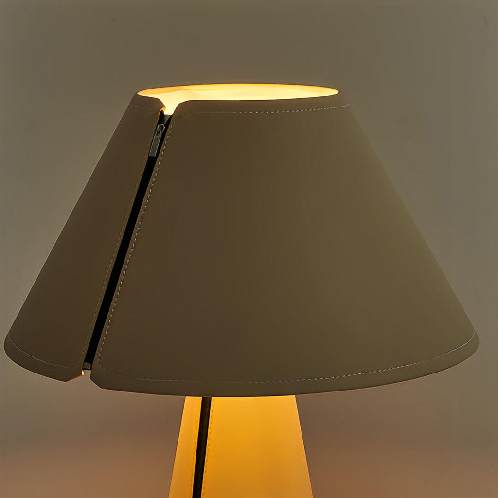 Elegant White Pleated Shade Modern Table Lamp for Bedroom Nightstand