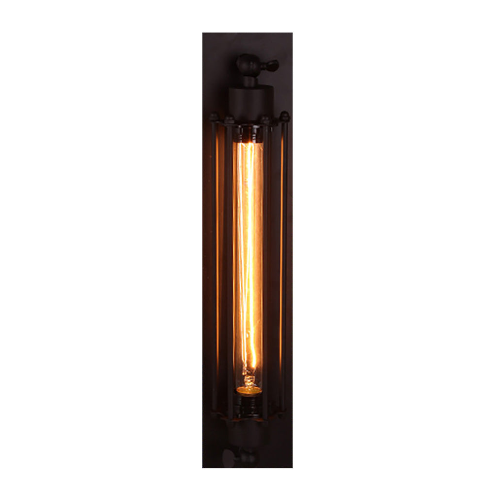 Black Iron Vintage Industrial Wall Sconce Light for Home Decor Elegance