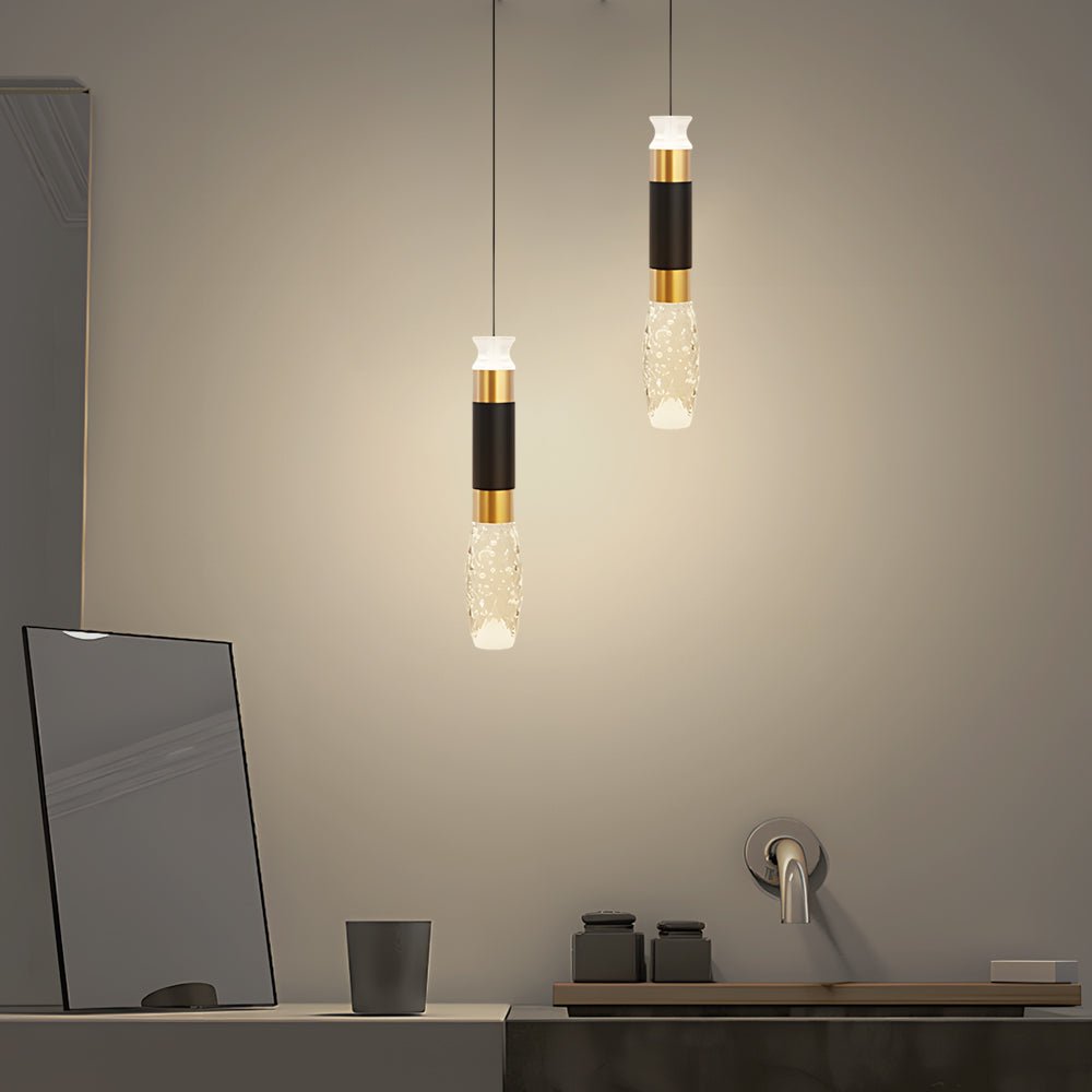 Contemporary Silver Aluminum 3-Step Dimming LED Pendant Light for Living Room