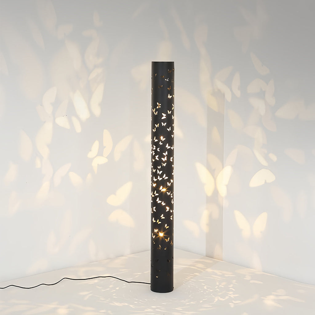 Elegant Butterfly Floor Lamp with Ambient Light Projector for Living Room