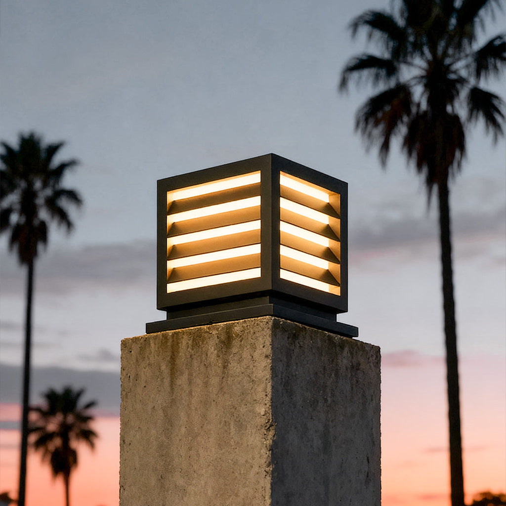 Elegant Waterproof LED Outdoor Pillar Light for Garden Patio Decor