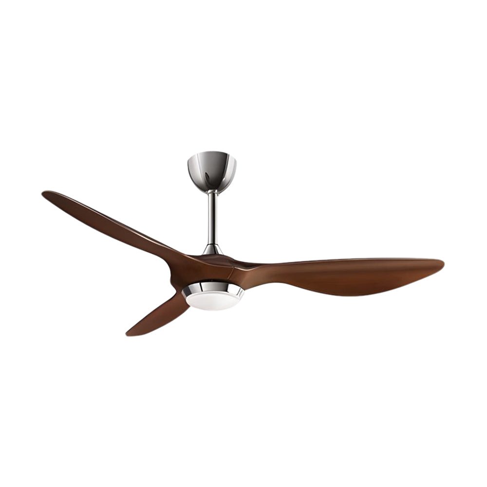 Modern Black 52" 3-Blade LED Ceiling Fan with Remote for Living Room