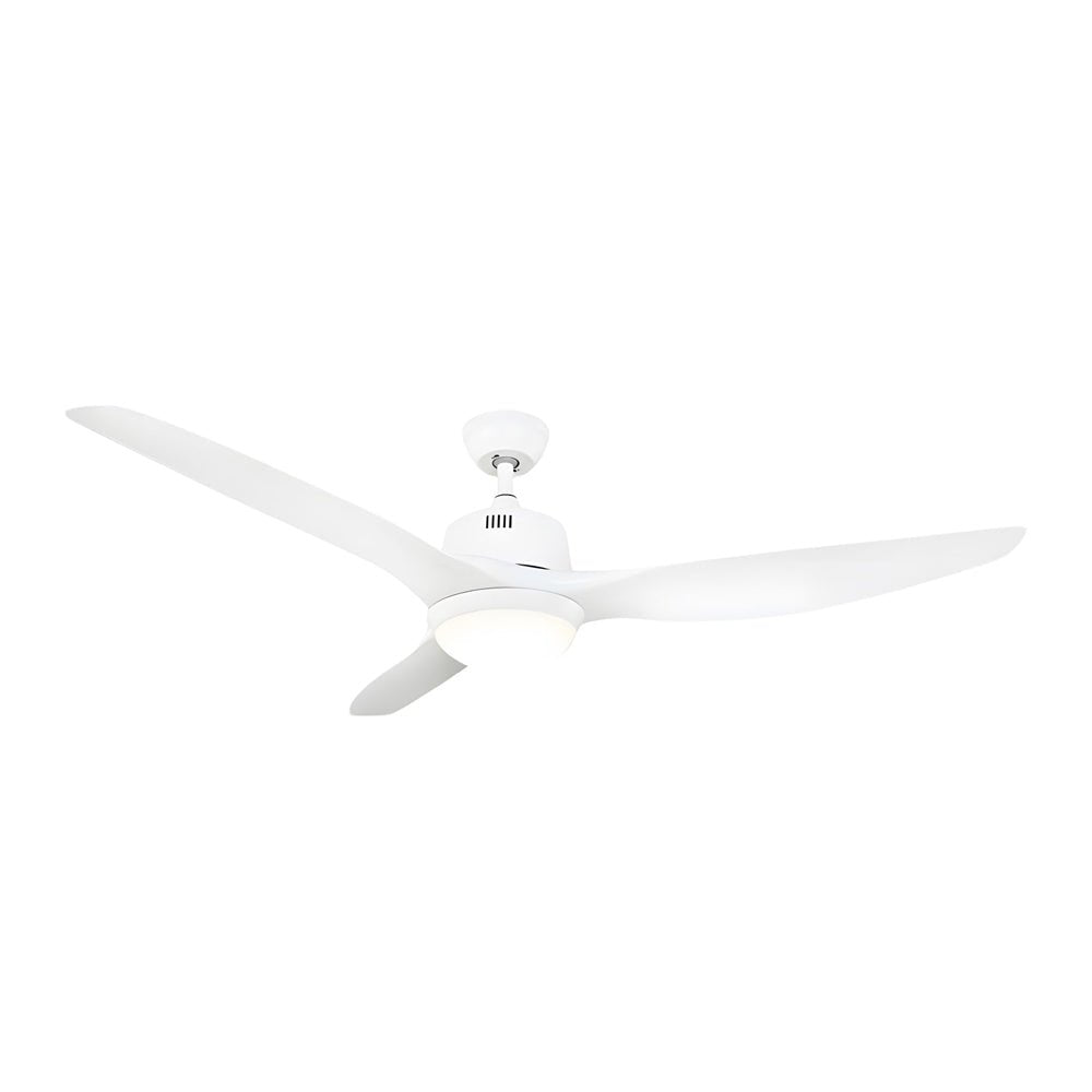 Modern Black 52" 3-Blade LED Ceiling Fan with Remote for Living Room