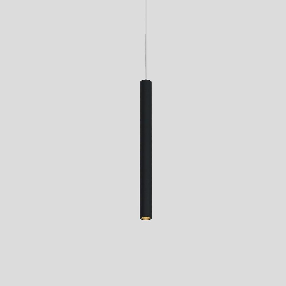 Sleek Gray Mini Elongated LED Pendant Light for Kitchen Island Lighting