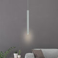 Sleek Gray Mini Elongated LED Pendant Light for Kitchen Island Lighting
