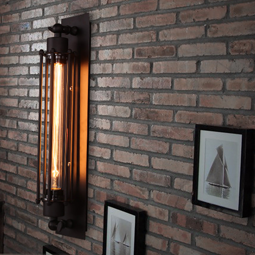 Black Iron Vintage Industrial Wall Sconce Light for Home Decor Elegance
