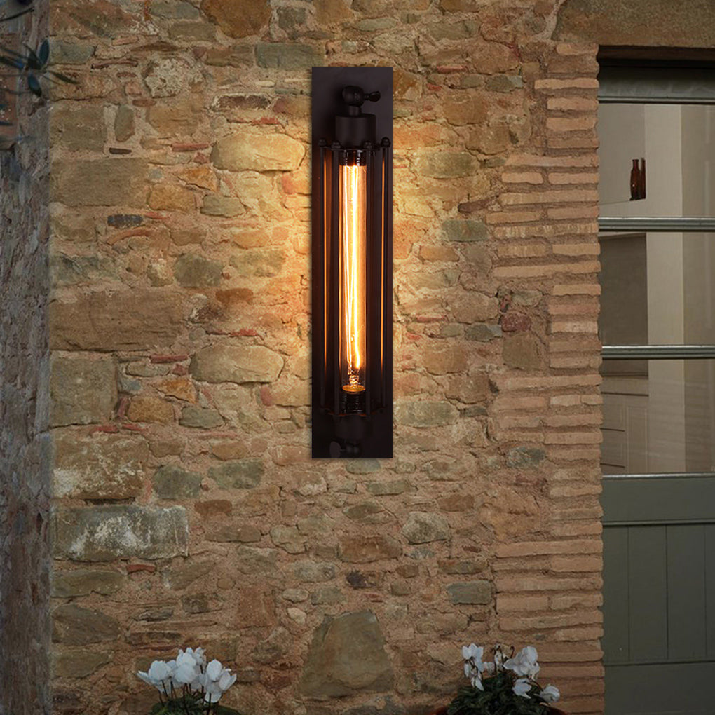 Black Iron Vintage Industrial Wall Sconce Light for Home Decor Elegance