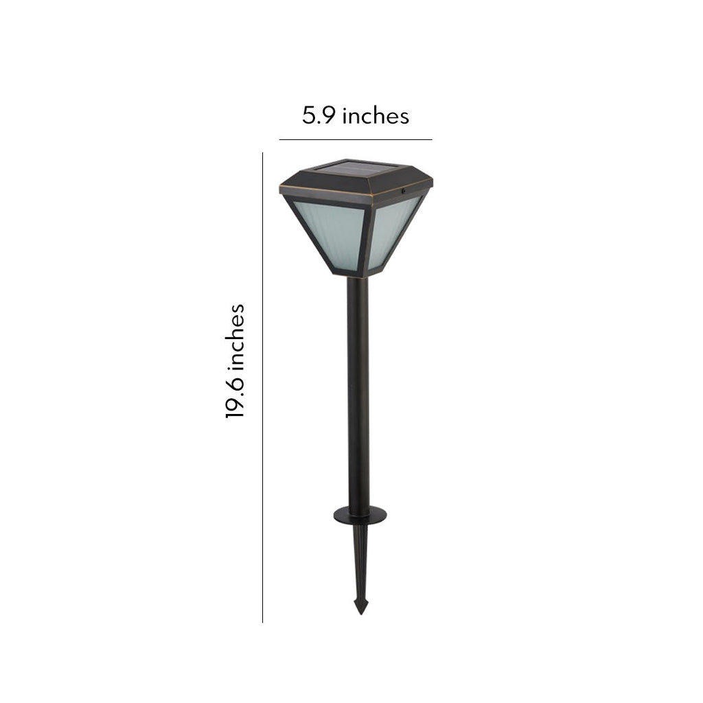 Modern Solar LED Bollard Path Lights - Durable Outdoor Landscape Stake Lights