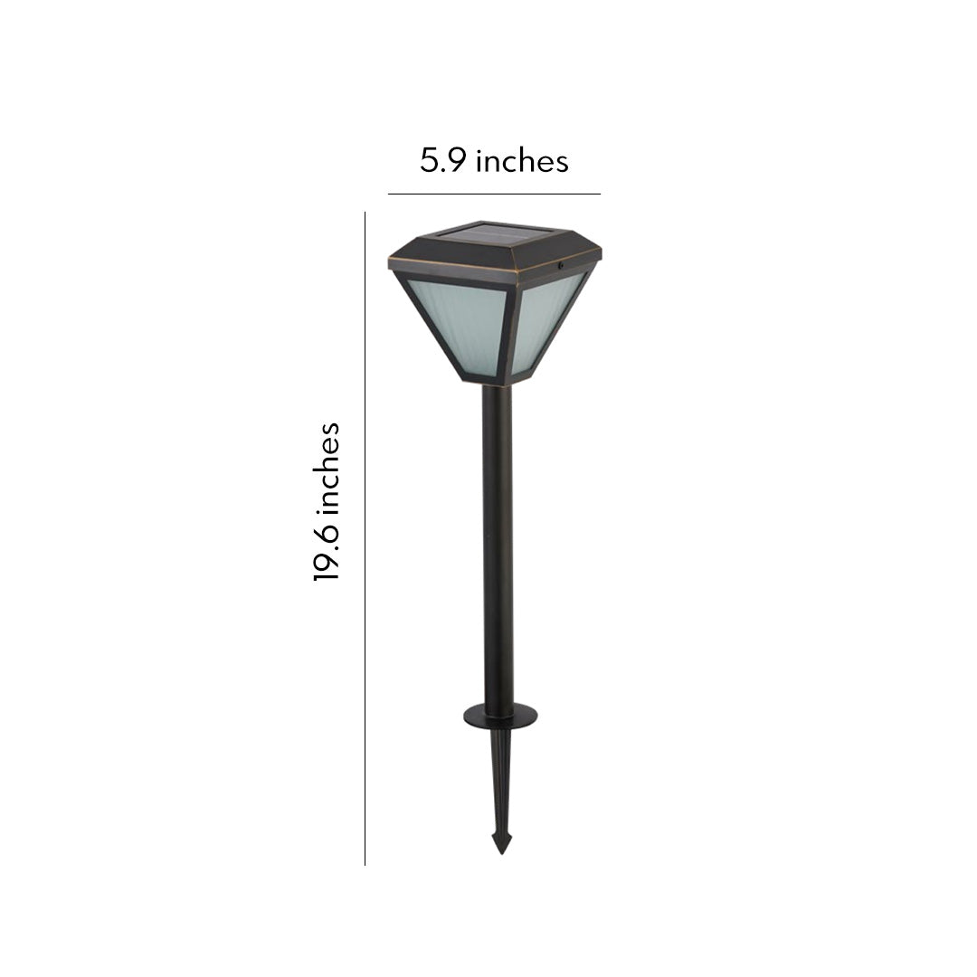 Modern Solar LED Bollard Path Lights - Durable Outdoor Landscape Stake Lights