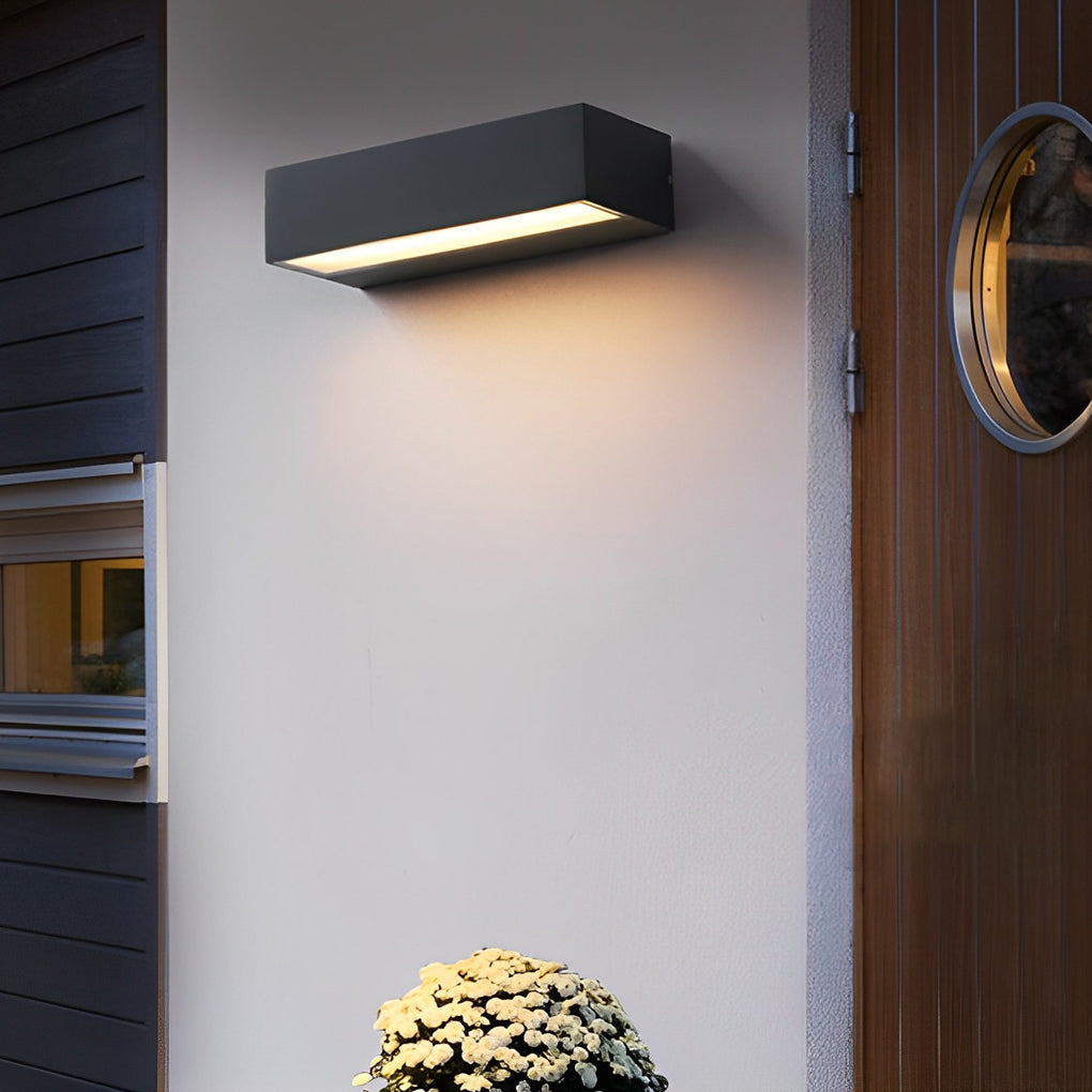 Modern Waterproof LED Porch Light Fixture with Elegant Design for Entryway