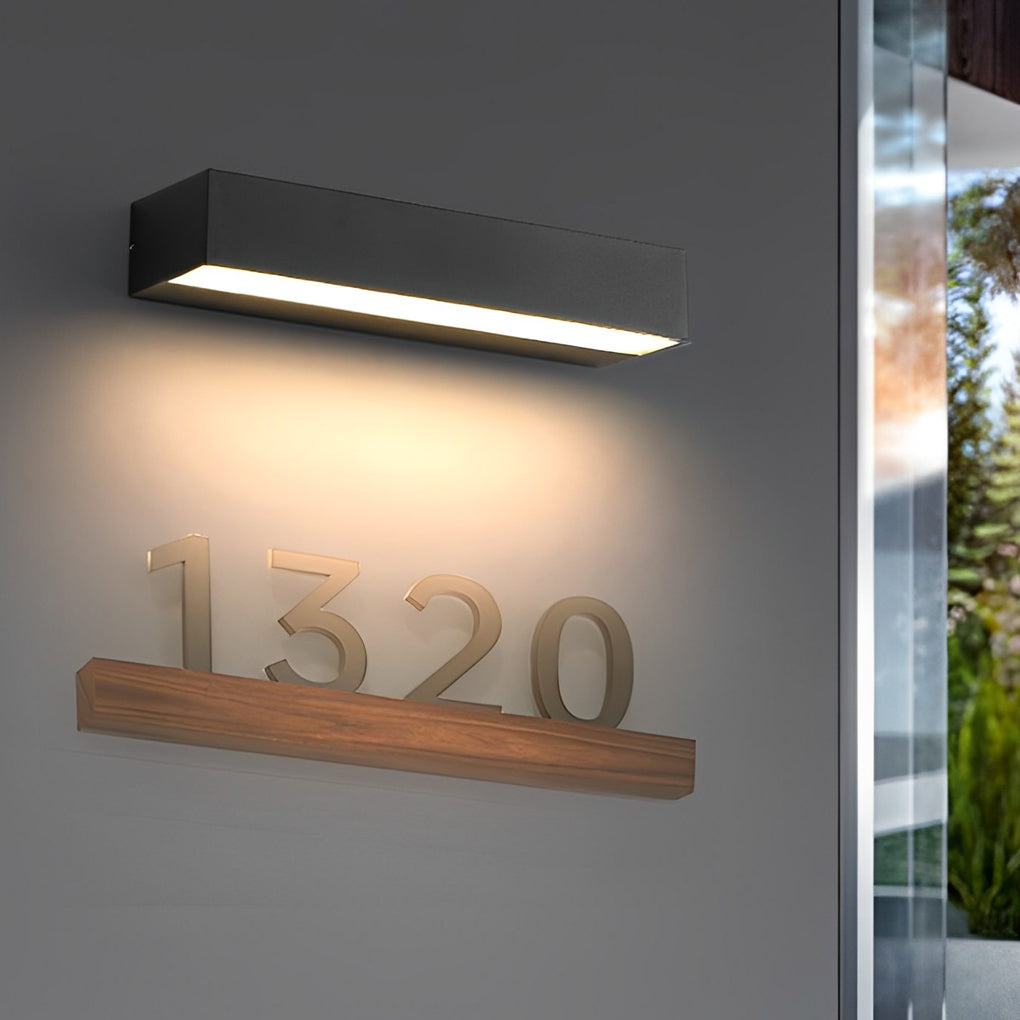 Modern Waterproof LED Porch Light Fixture with Elegant Design for Entryway