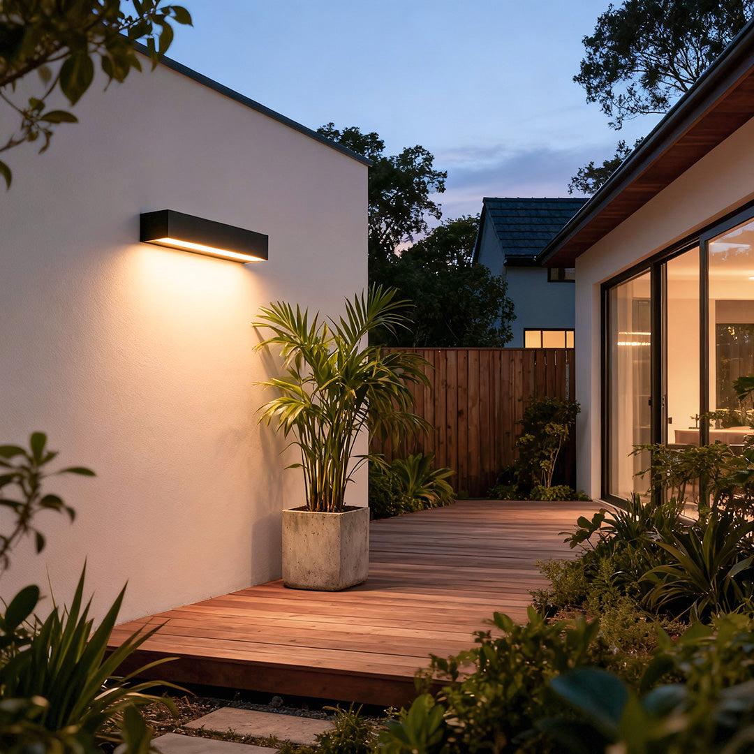 Modern Waterproof LED Porch Light Fixture with Elegant Design for Entryway