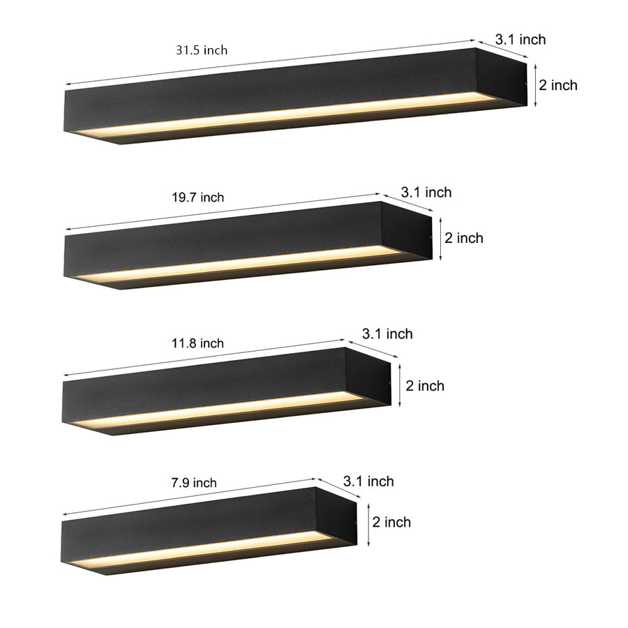 Modern Waterproof LED Porch Light Fixture with Elegant Design for Entryway