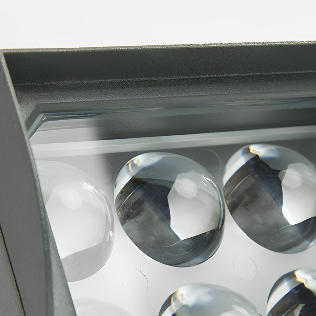 Waterproof Modern LED Wall Spot Lights in Sleek Black for Outdoor Spaces