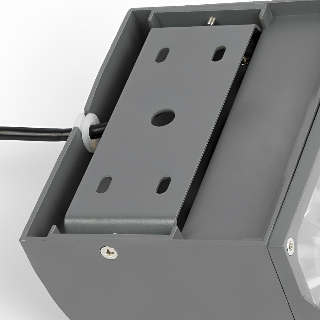 Waterproof Modern LED Wall Spot Lights in Sleek Black for Outdoor Spaces