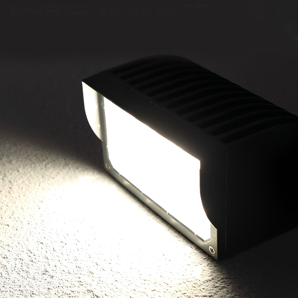 Waterproof Modern LED Wall Spot Lights in Sleek Black for Outdoor Spaces