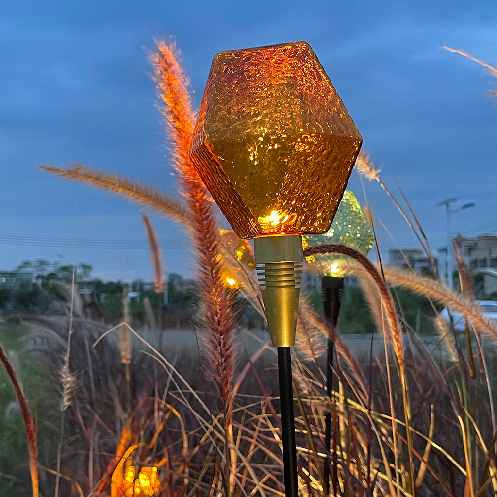 Elegant White LED Diamond Pathway Light for Outdoor Garden Walkway