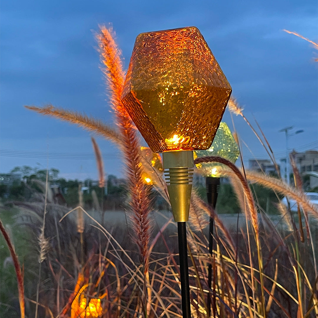 Elegant White LED Diamond Pathway Light for Outdoor Garden Walkway