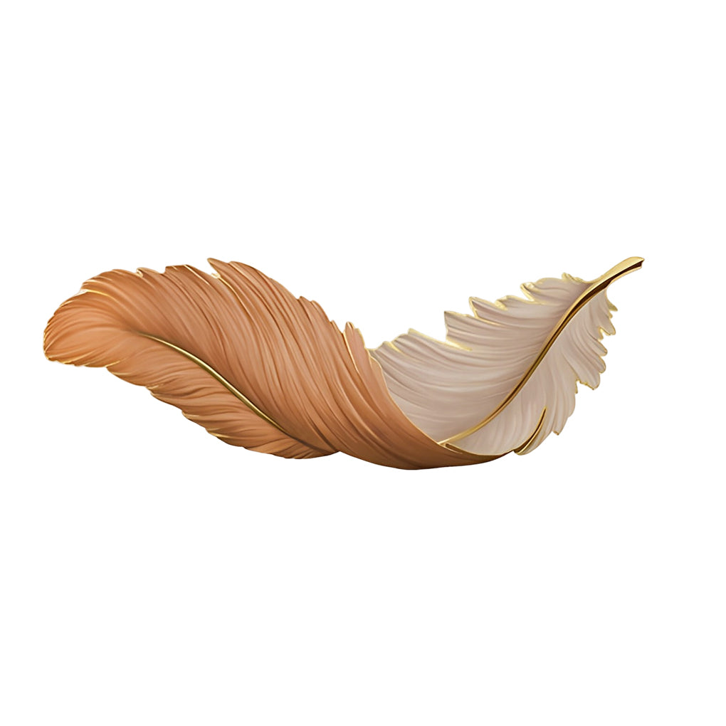 Modern White Feather LED Wall Lamp for Luxury Living Room Decor
