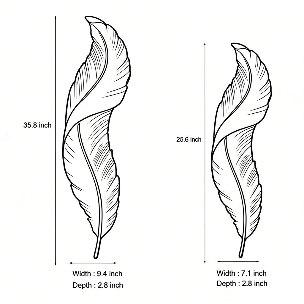 Modern White Resin Feather LED Wall Light for Corridor & Hallway Decor