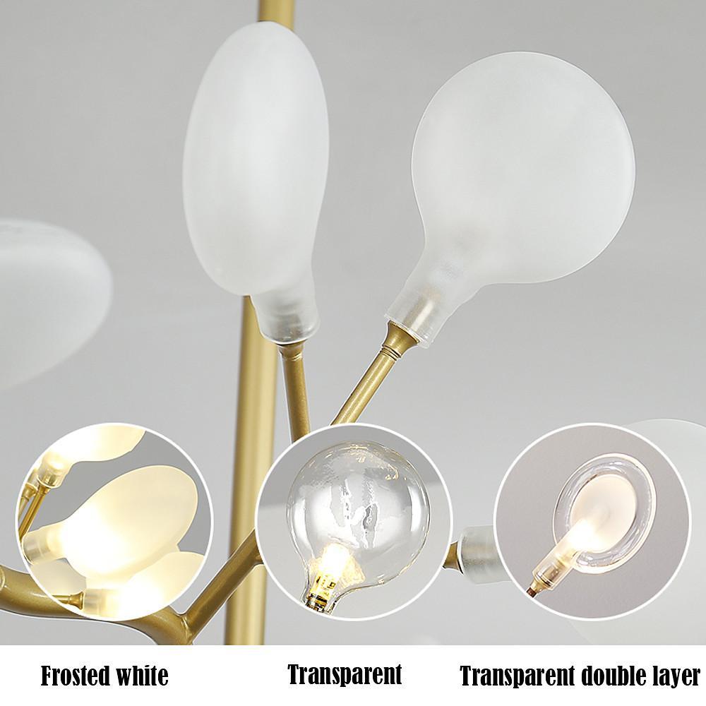 Modern White LED Firefly Pendant Light Fixture for Dining Room Decor