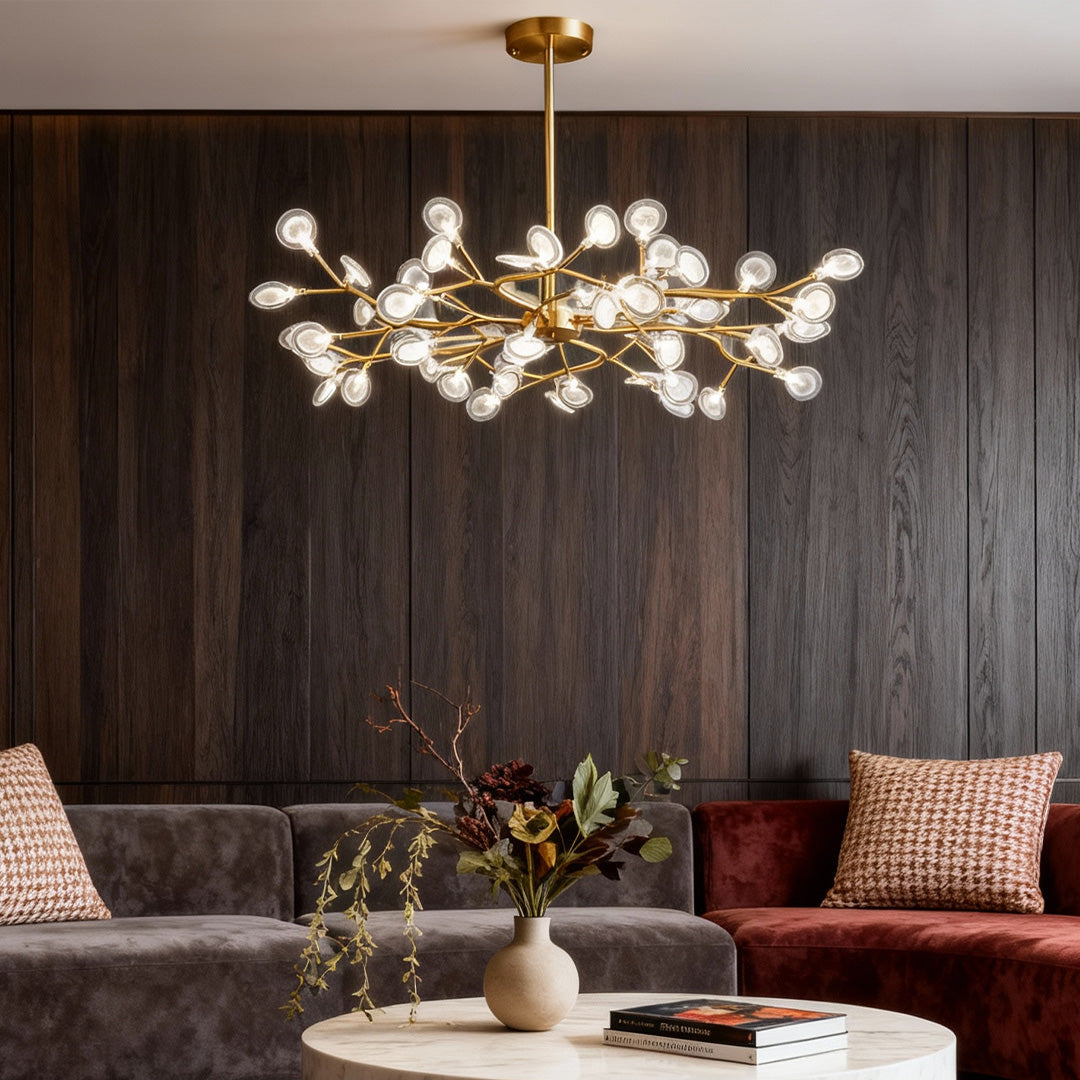 Modern White LED Firefly Pendant Light Fixture for Dining Room Decor