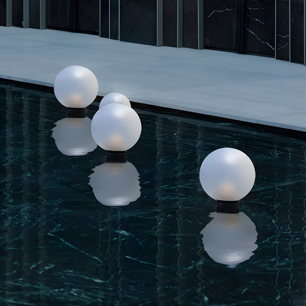 Waterproof Modern Acrylic Moon-Shaped Round Landscape Light Fixture