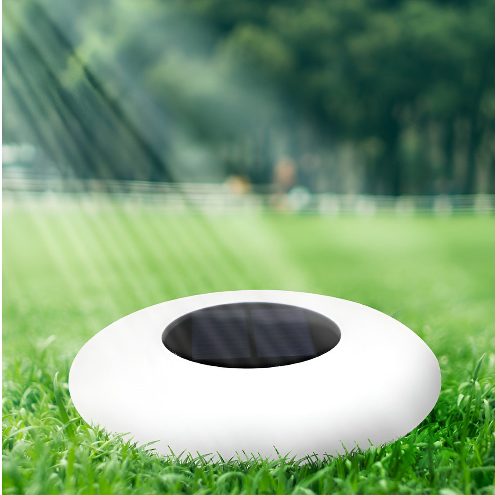 Solar-Powered RGB Floating Pond Light - White Waterproof LED Fixture