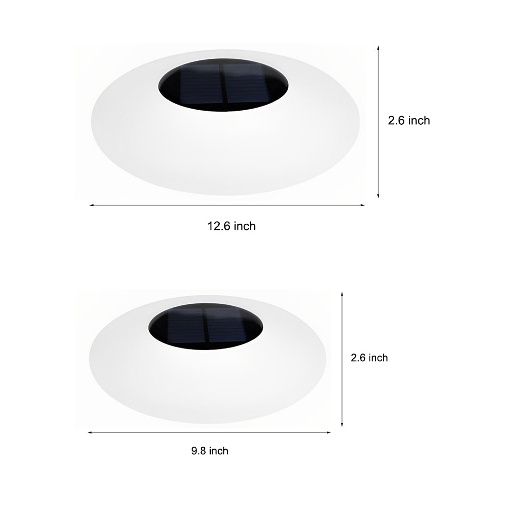 Solar-Powered RGB Floating Pond Light - White Waterproof LED Fixture