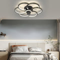Elegant White Flower LED Ceiling Fan with Light for Modern Living Spaces