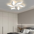 Modern Floral Design 3-Step Dimming Ceiling Fan with Light for Living Room