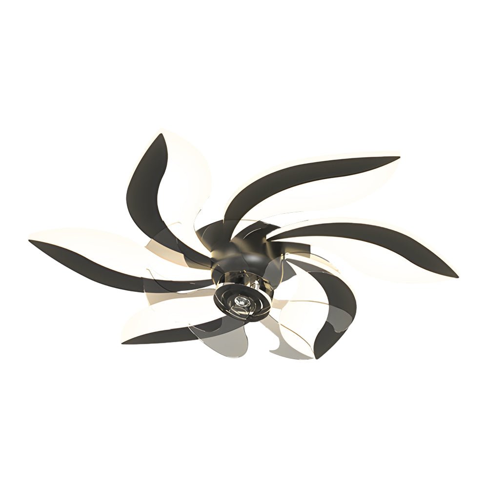 Modern Floral Design 3-Step Dimming Ceiling Fan with Light for Living Room