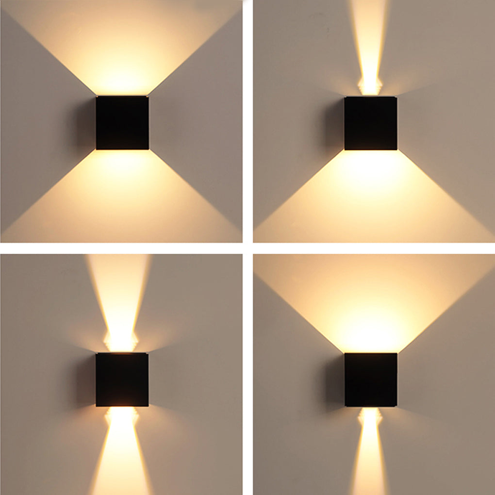 Modern Waterproof Square Wall Sconce Light for Outdoor & Indoor Use