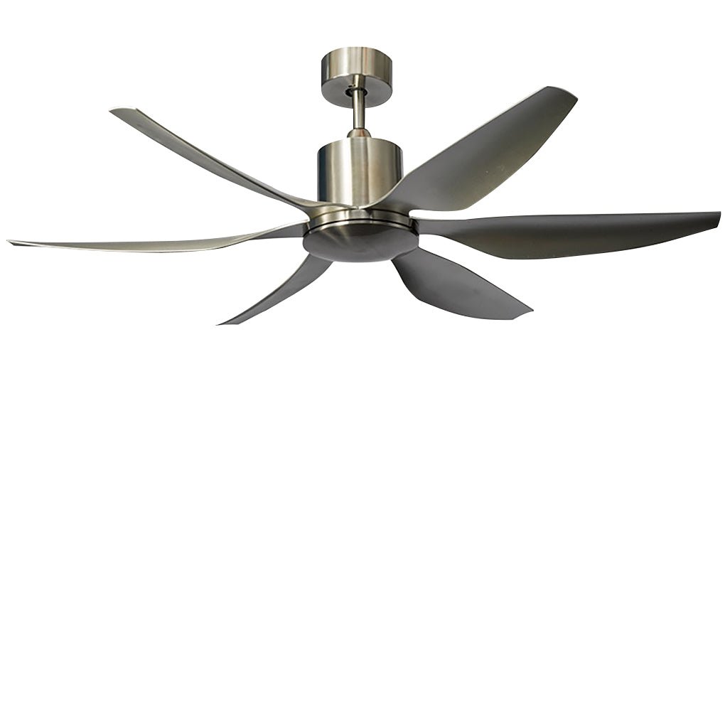 Modern 66-Inch Black Silent Ceiling Fan with Dimmable LED Light & Remote