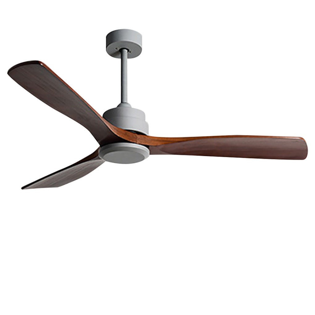 Modern White Remote Control Ceiling Fan with Adjustable Speed for Living Room