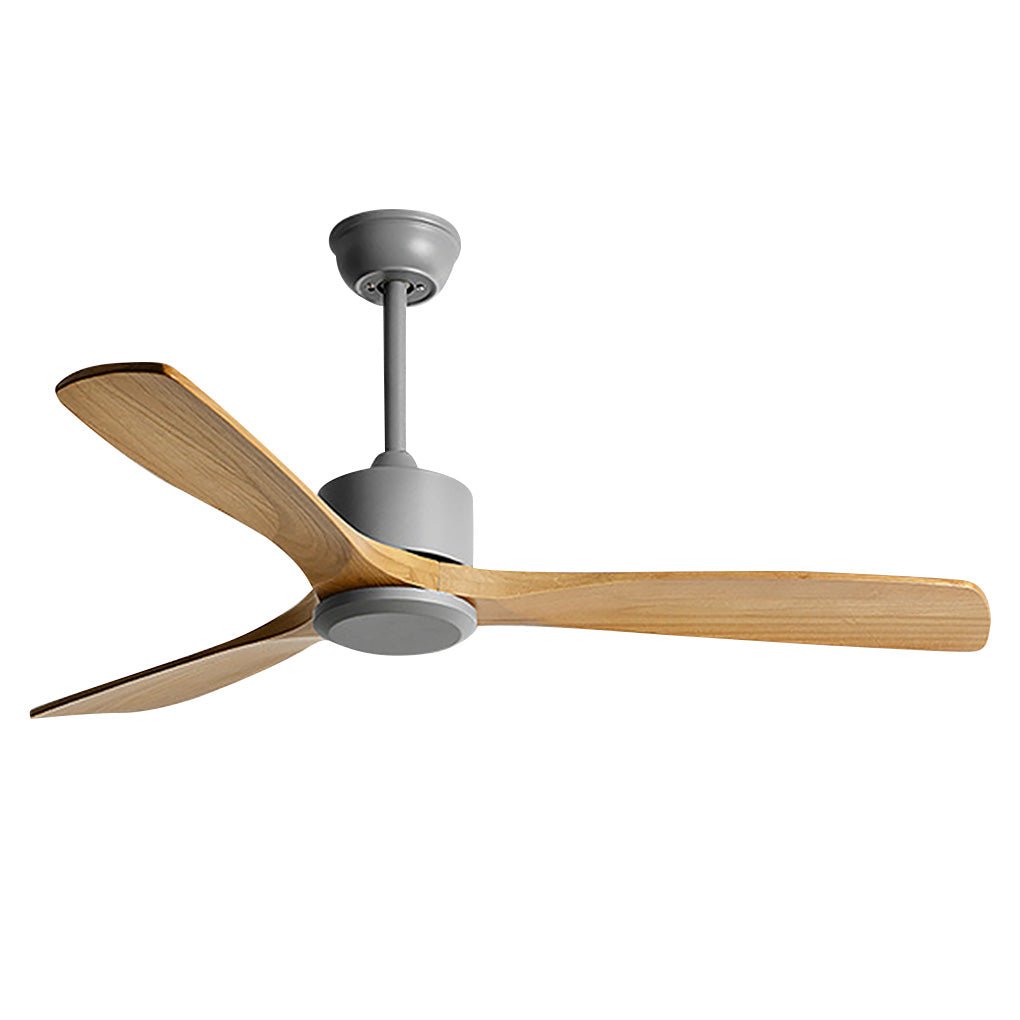 Modern White Remote Control Ceiling Fan with Adjustable Speed for Living Room