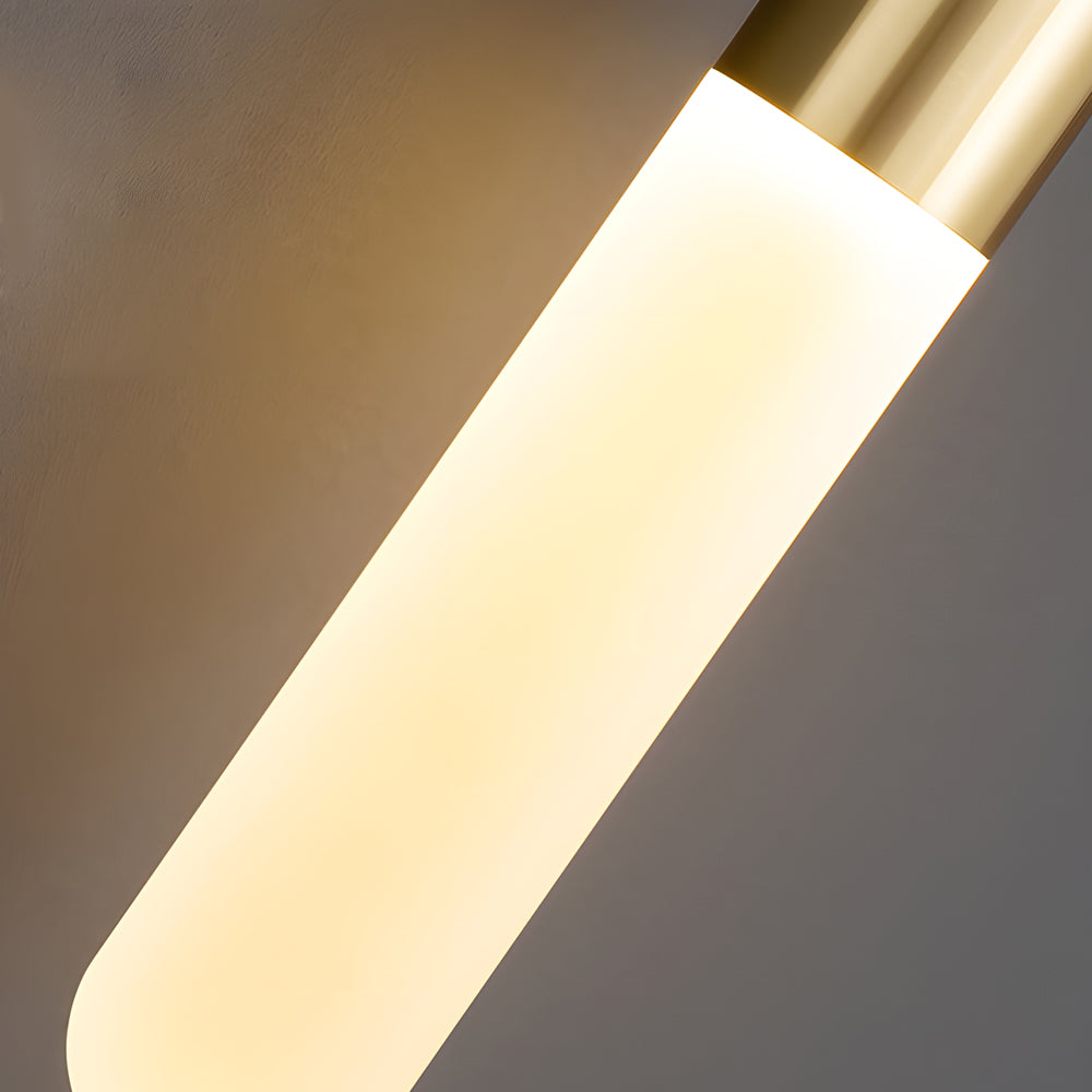 Modern Copper Acrylic 3-Step Dimming Pendant Light for Dining Room