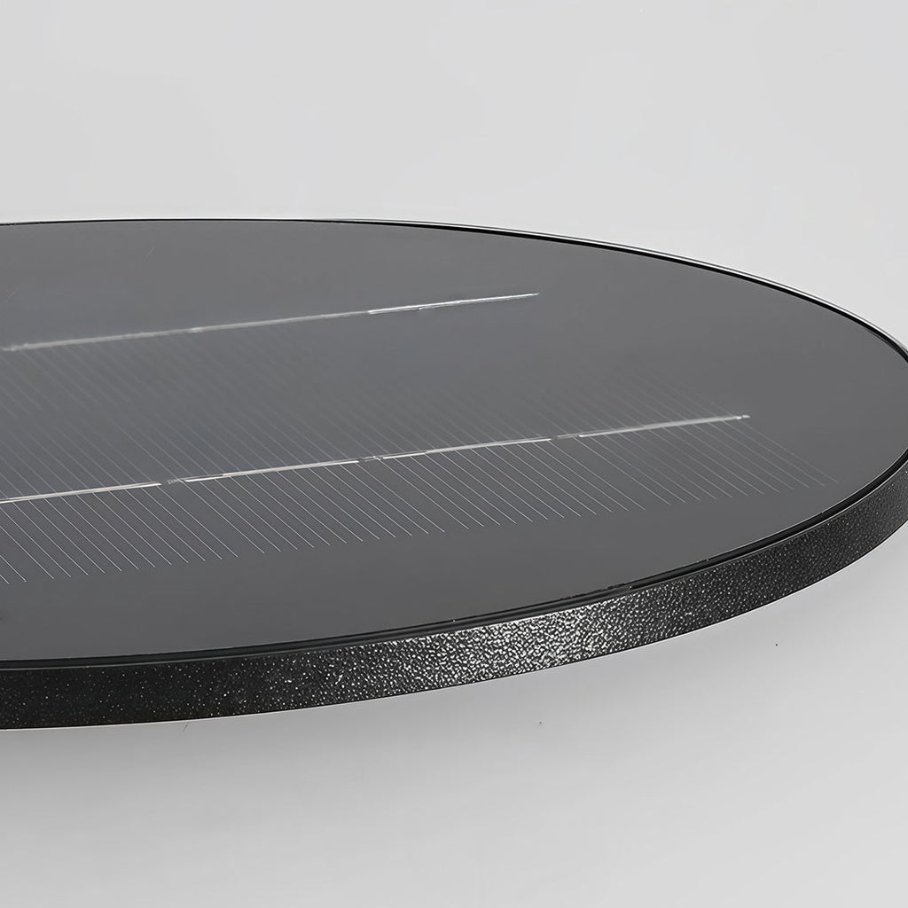 Sleek Black Waterproof LED Lantern for Outdoor Patios and Gardens