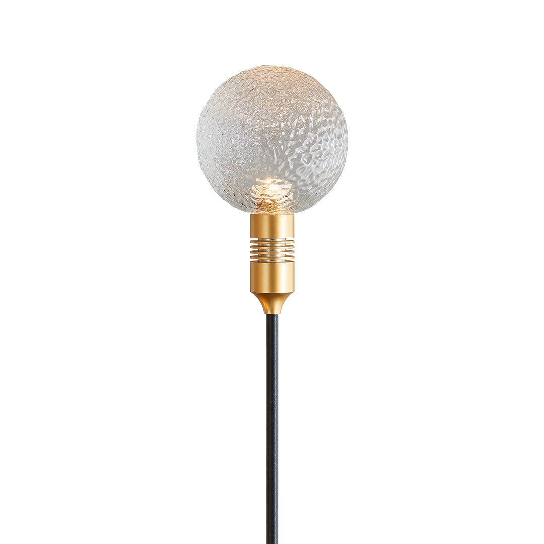 Outdoor Round Reed Decorative Landscape Light in Warm Bronze Finish