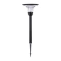 Elegant Black Solar-Powered Pathway Lights for Outdoor Garden Lighting