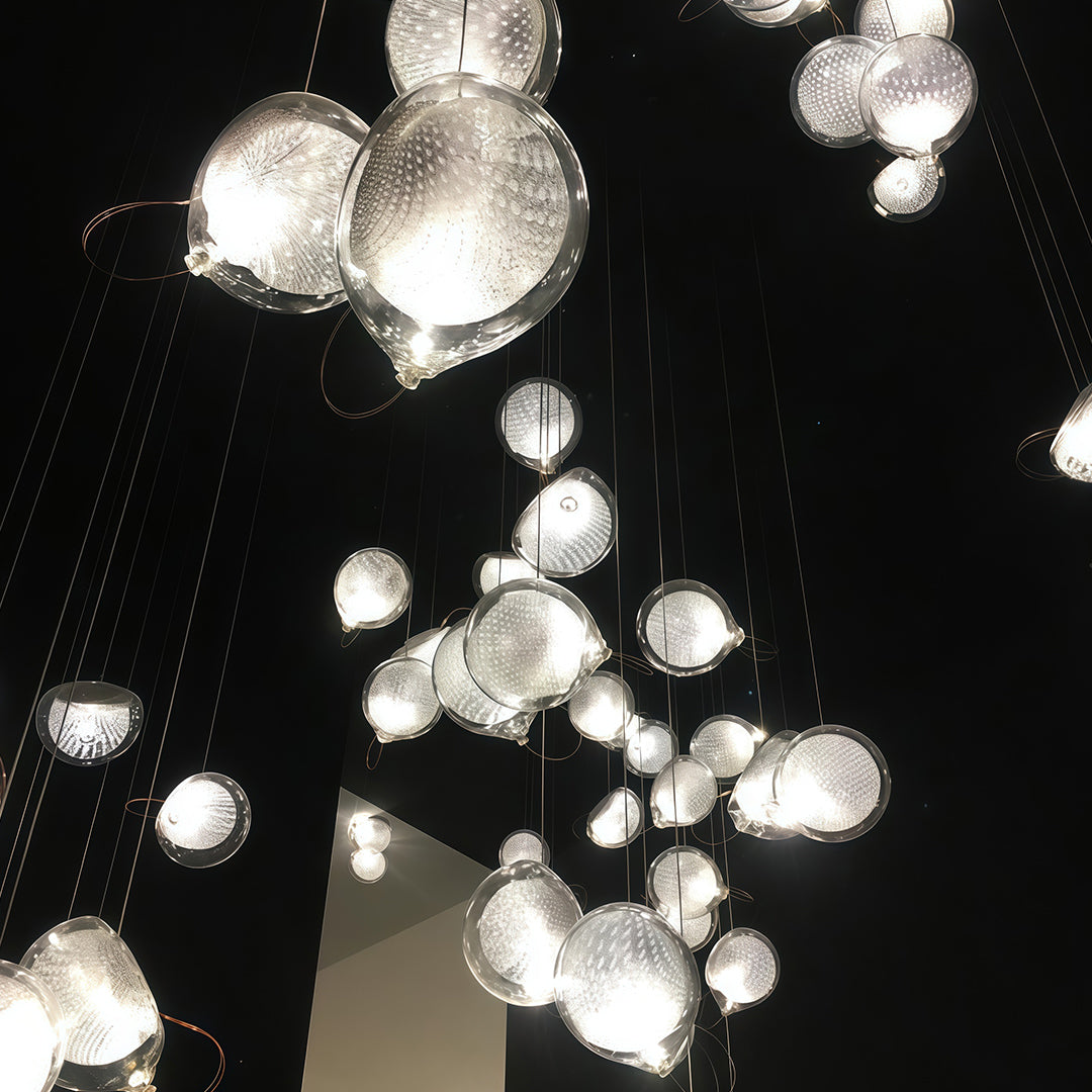 Elegant Nordic Glass Jellyfish Pendant Light for Living Room Décor