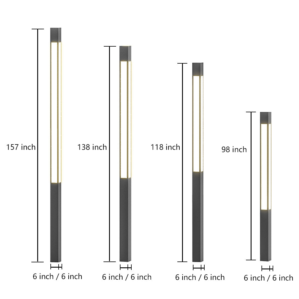 Stylish Waterproof LED Garden Bollard Lights for Outdoor Landscaping