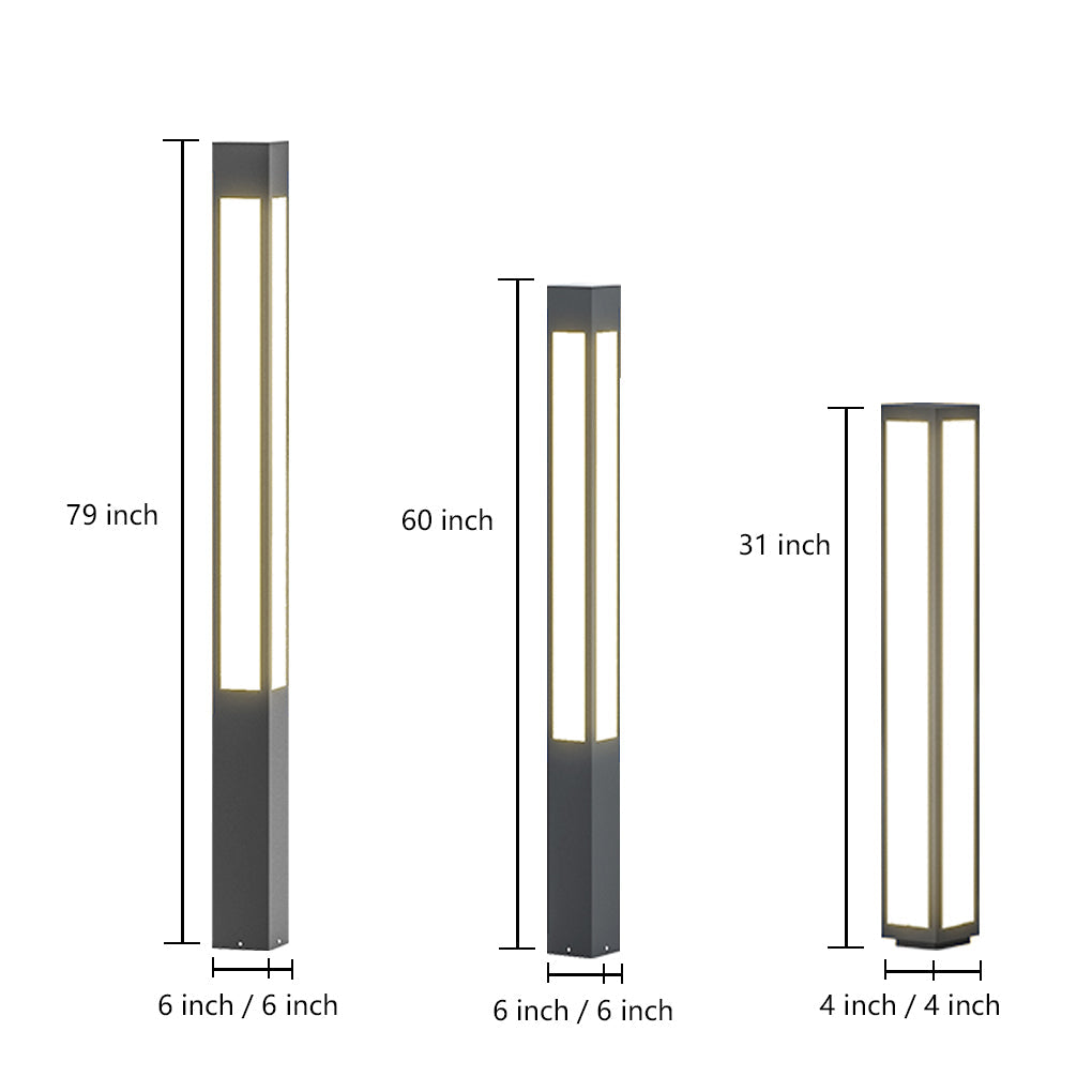 Stylish Waterproof LED Garden Bollard Lights for Outdoor Landscaping